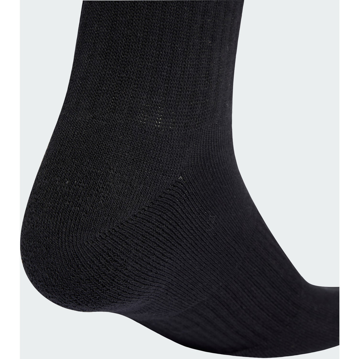 Adidas Calzini Unisex 3-Stripes Cushioned Crew 3 Paia - KC9641 - Nero / Bianco - vista 3