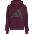 Adidas Felpa con Cappuccio Uomo Essentials Big Logo - KF2343 - Bordeaux / Nero - vista principale