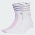 Adidas 3-Stripes Glitter Crew Socks 3 Paia White Ice Lavender