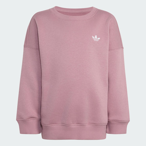 Adidas Loose Crew Top & Wide Leg Pants Set Magic Mauve - retro