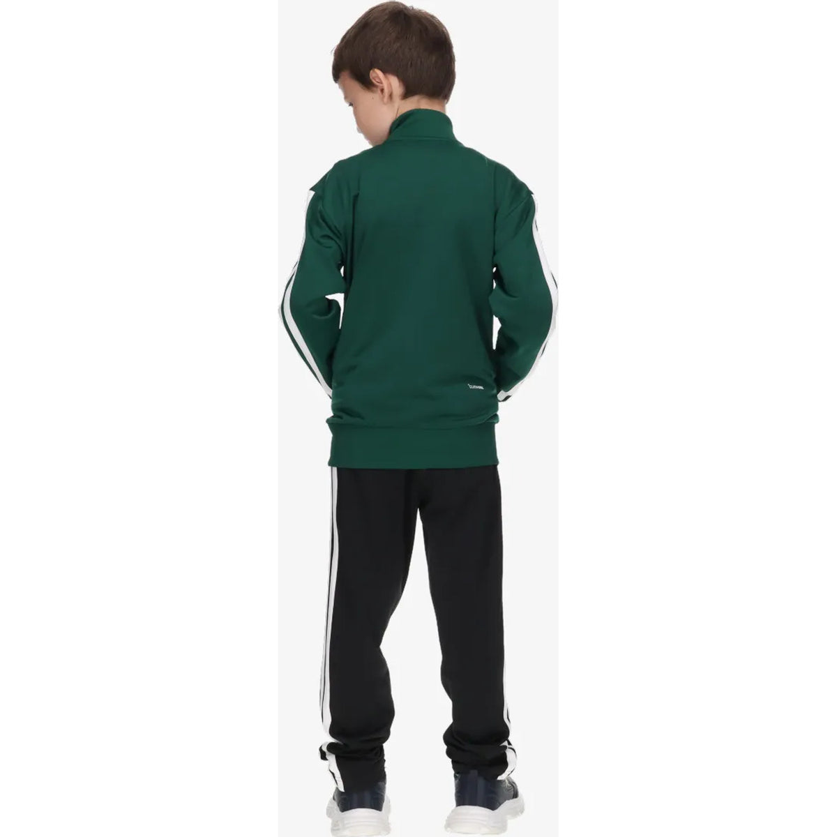 Adidas Tuta Junior Essentials 3-Stripes Tiberio - KZ0100 - Verde / Bianco / Nero - vista 3