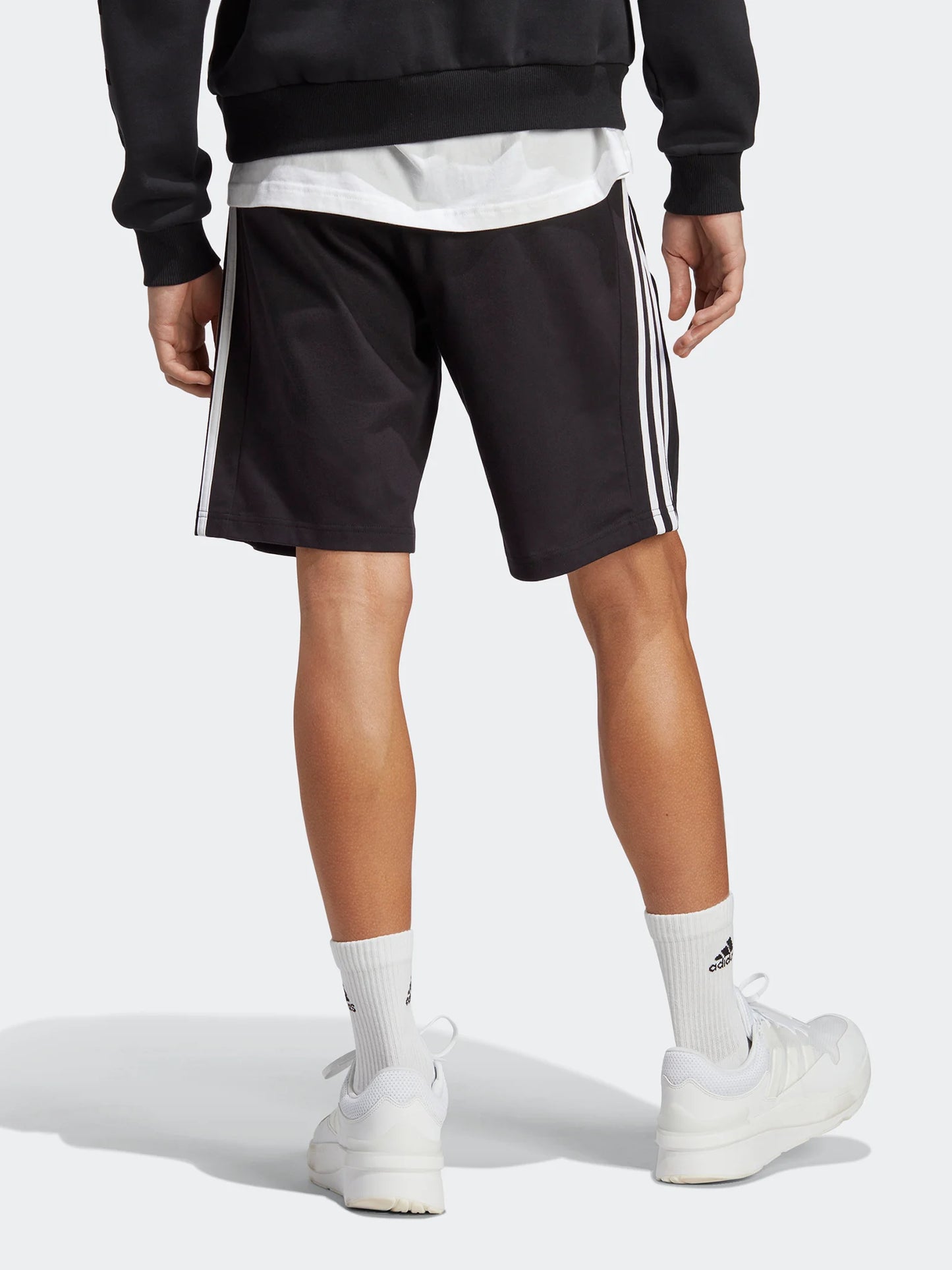 Adidas Pantaloncini Uomo - ESSENTIALS SINGLE JERSEY 3-STRIPES SHORTS - IC9382