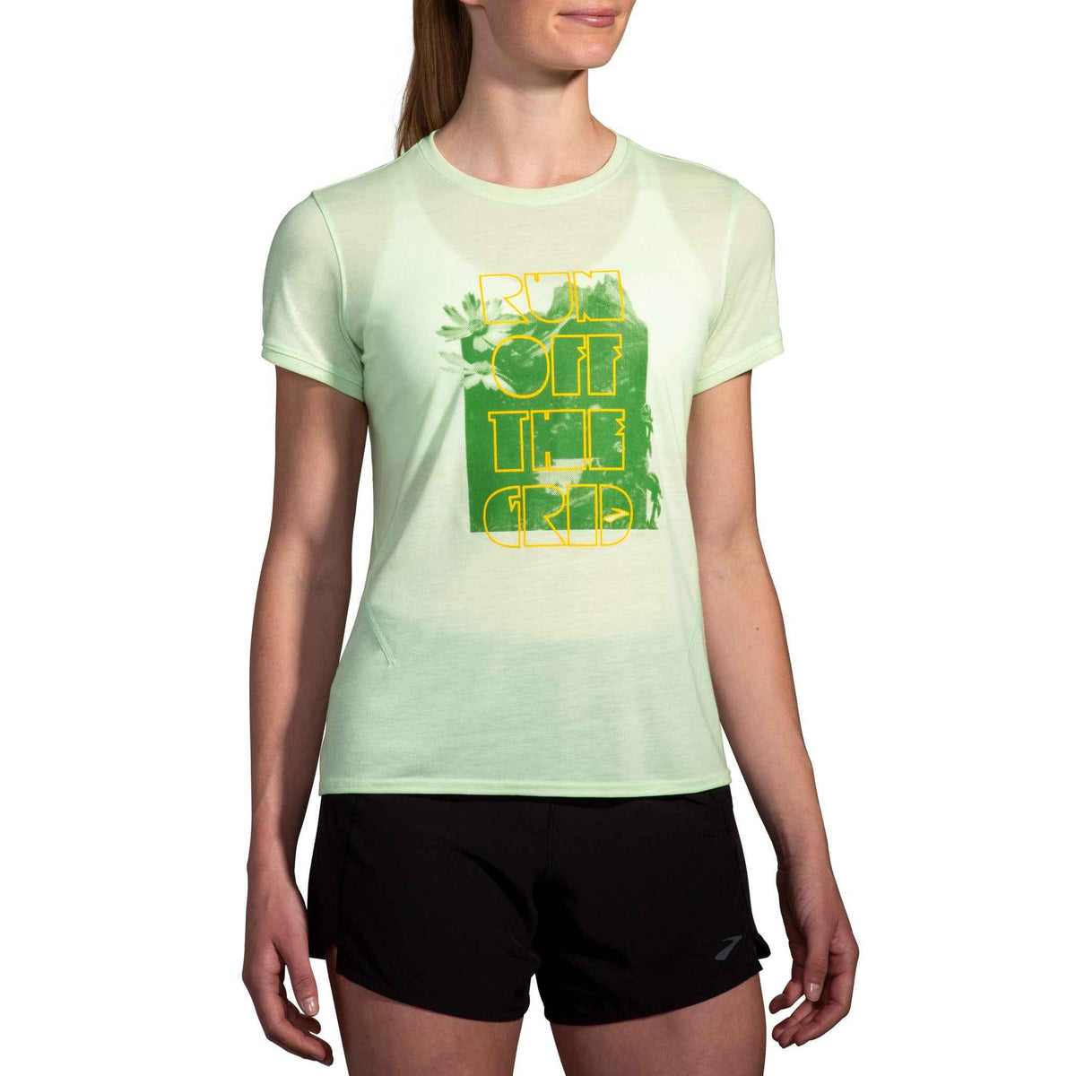 Brooks T-S Running Donna - Distance Short Sleeve 3.0 - 221669 - Spoorty