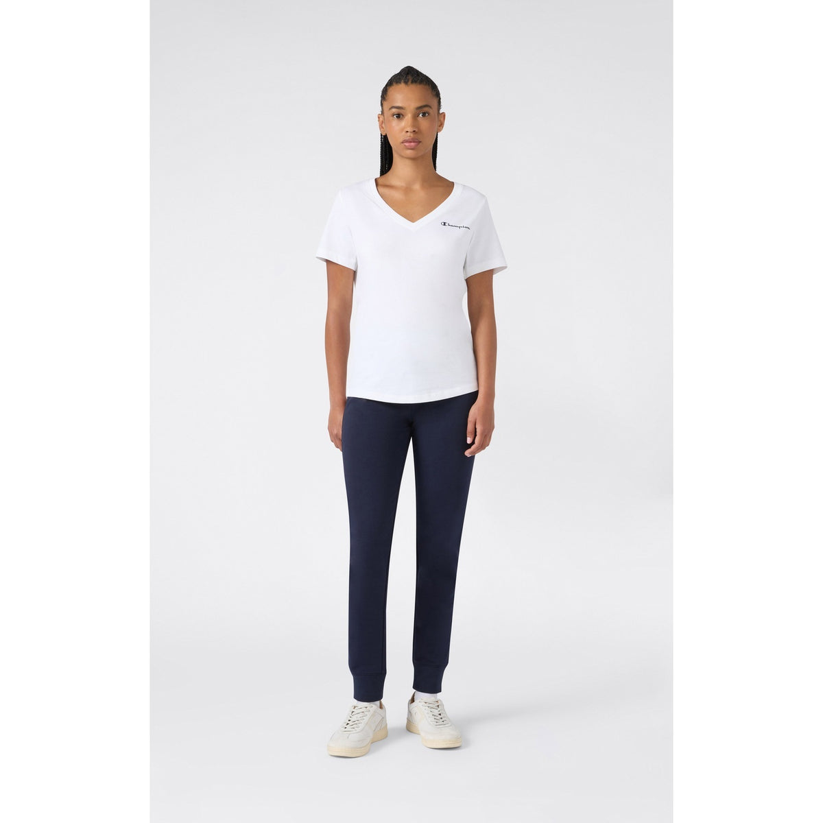 Champion Pantaloni Donna Icons Rib Cuff - 118092 - Blu navy - vista 2