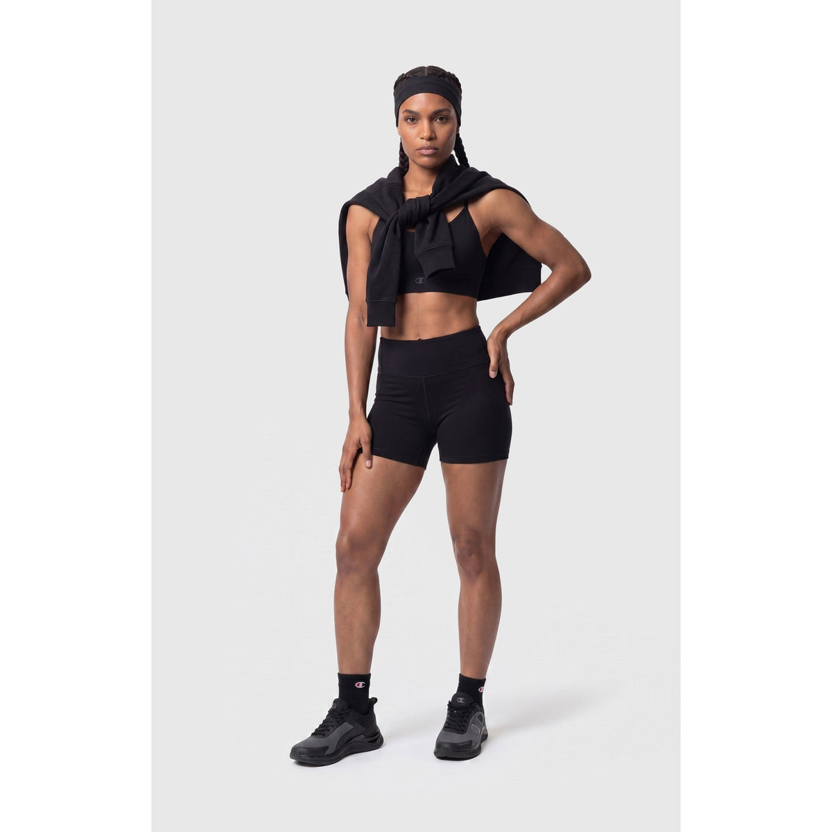 Champion Pantaloncini Donna Quick Dry - 118355 - Nero - vista 2