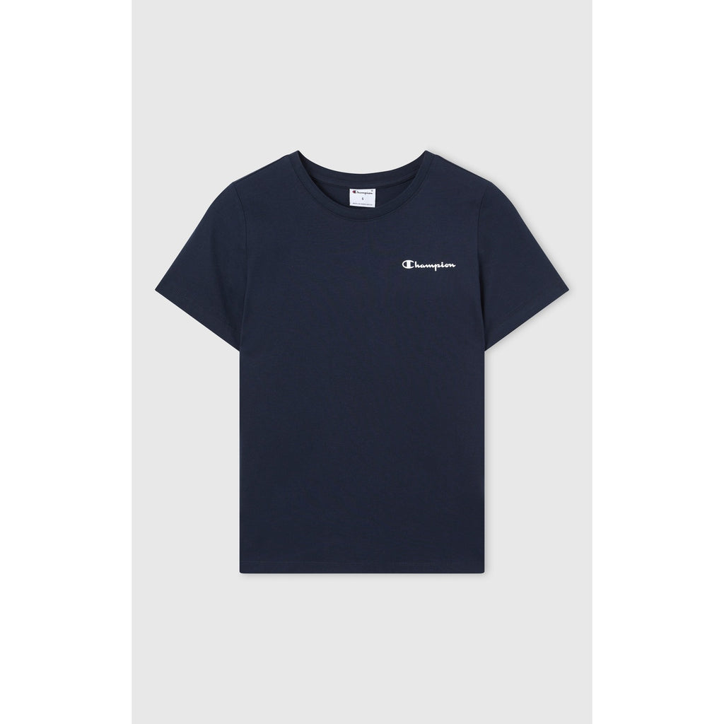 Champion T-shirt Donna Icons Small Script - 118408 - Blu navy - vista 1