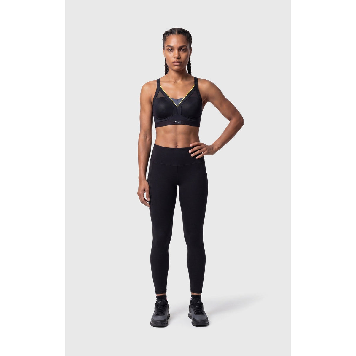 Champion Leggings Donna 7/8 Quick Dry - 118471 - Nero - vista 2