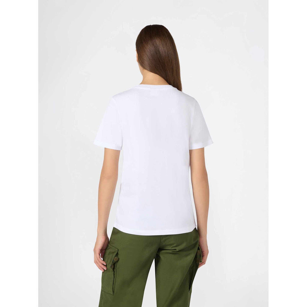 Champion T-shirt Donna Small Logo - 118915 - Bianco - vista 2