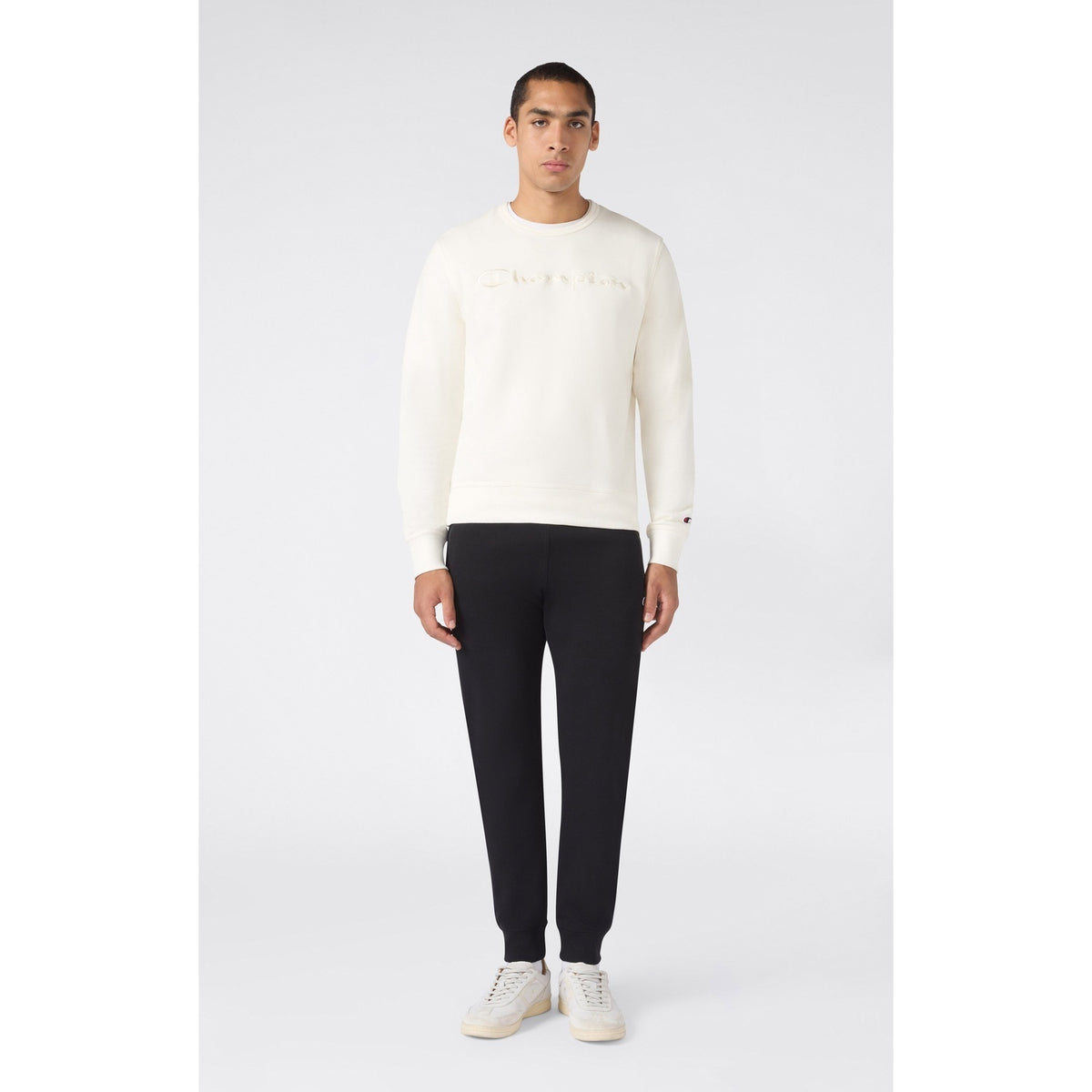 Champion Pantaloni Uomo Icons Rib Cuff - 220300 - Nero - vista 2