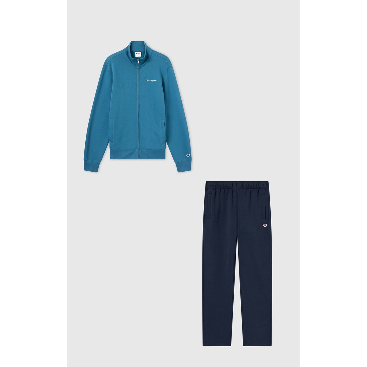 Champion Tuta Uomo Full Zip Icons - 221786 - Blu petrolio / Blu navy - vista 1
