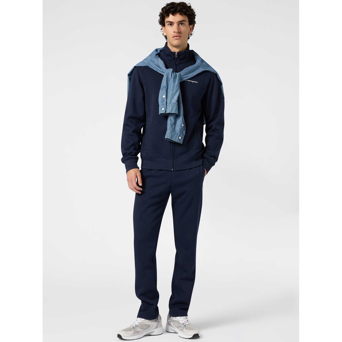 Champion Tuta Uomo Full Zip Icons - 221786 - Blu navy - vista 1