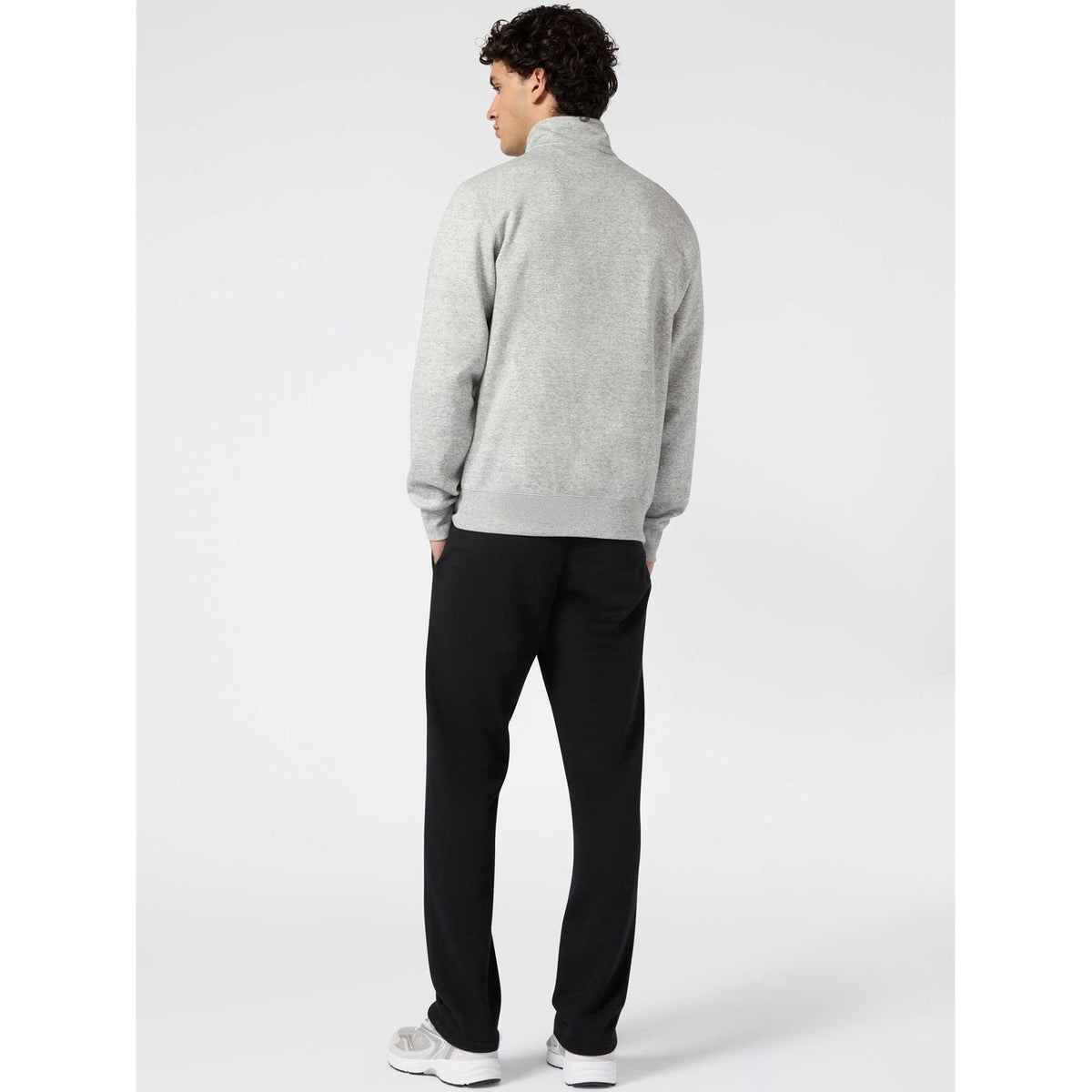 Champion Tuta Uomo Full Zip Icons - 221786 - Grigio melange / Blu navy - vista 2