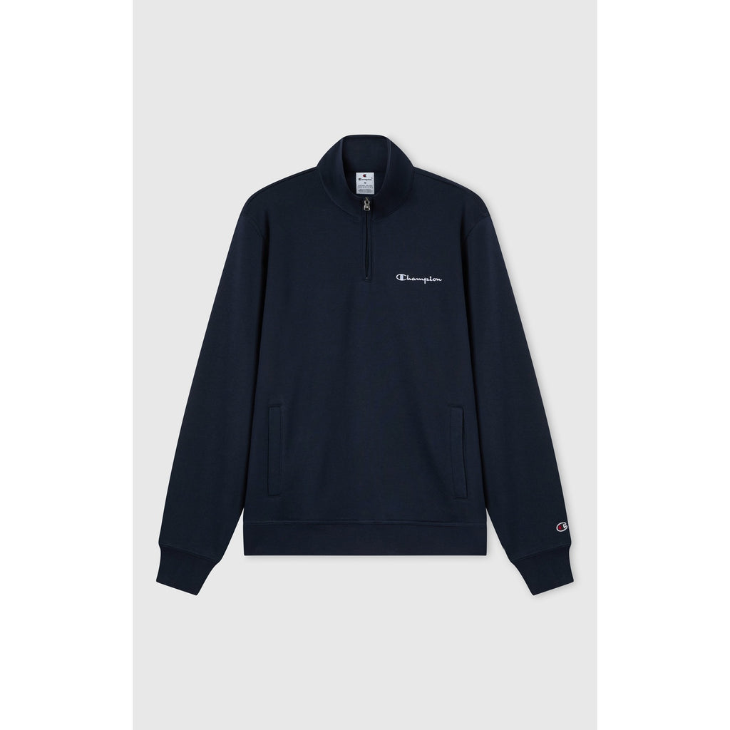 Champion Felpa Uomo Icons Half Zip - 221797 - Blu navy - vista 1