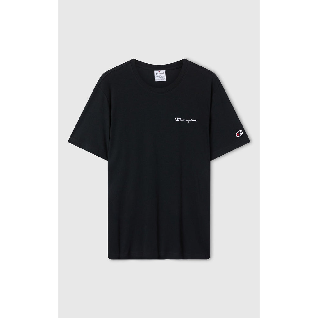 Champion T-shirt Uomo Icons Small Script - 221798 - Nero - vista 1