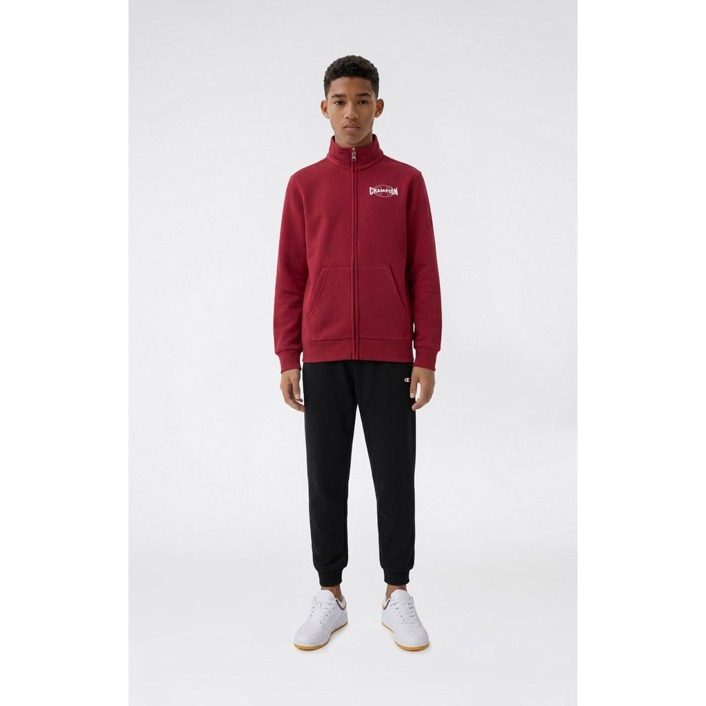 Champion Tuta Bambino Full Zip Icons - 307261 - Bordeaux / Nero - vista 2