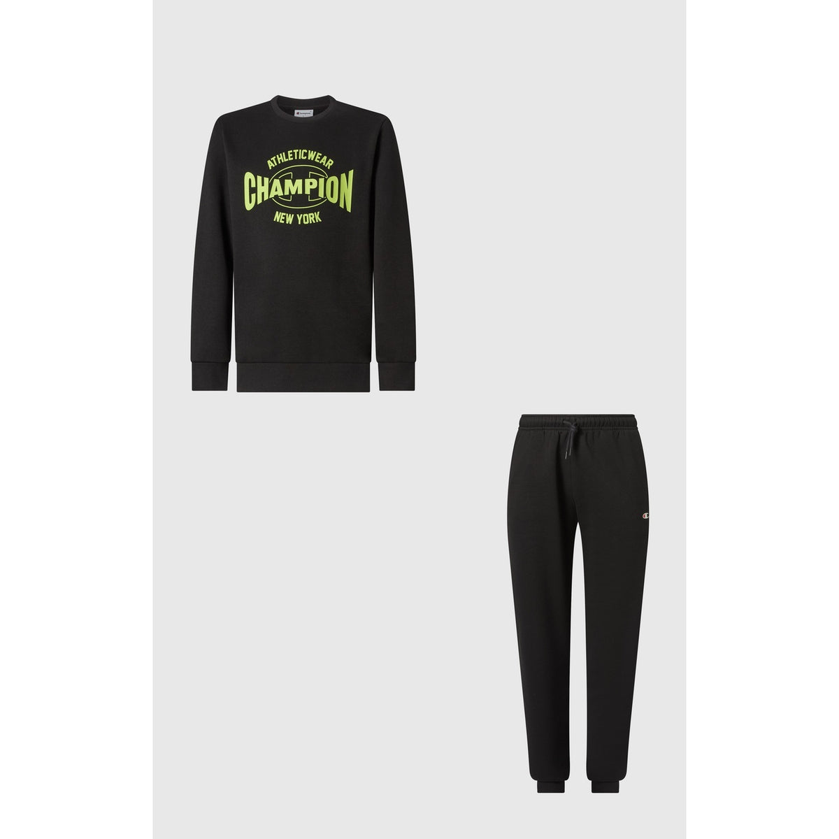 Champion Tuta Bambino Crewneck Graphic - 307263 - Nero - vista 1