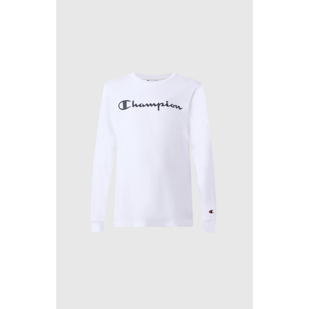 Champion T-shirt Bambino Icons Manica Lunga - 307325 - Bianco - vista 1