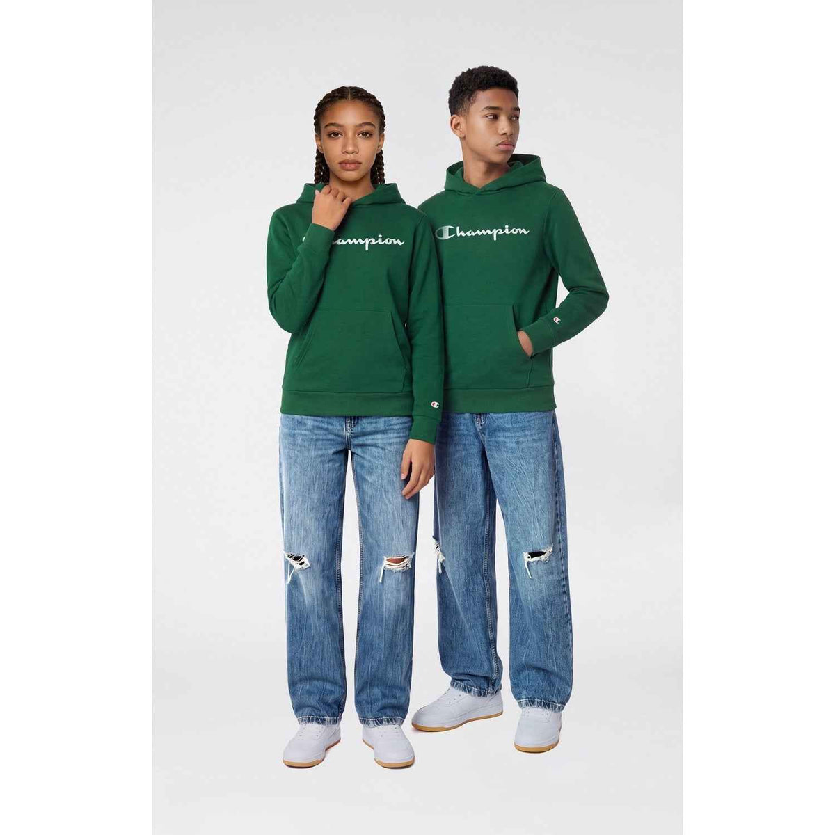 Champion Felpa Junior Unisex Hoodie Script - 307352