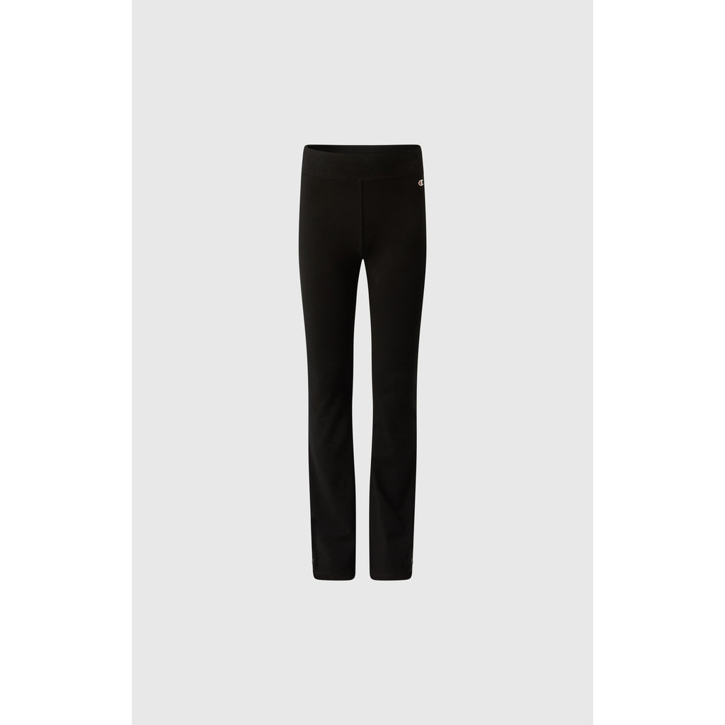 Champion Leggings Bambina Flare Cotton Stretch - 405418 - Nero - vista 1