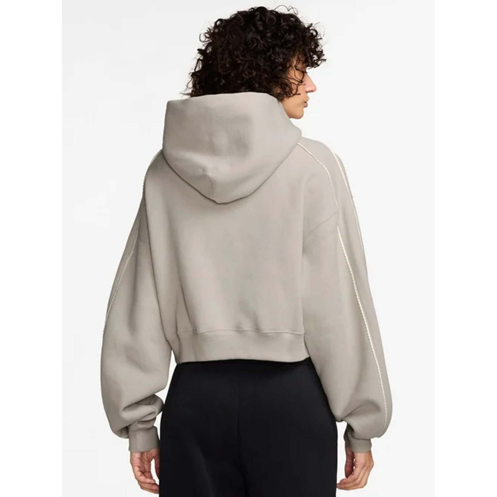 Nike Felpa Donna Studio Fleece Cropped Graphic Pack - IO9948 - 236 - CREAM II-SAIL-CREAM II