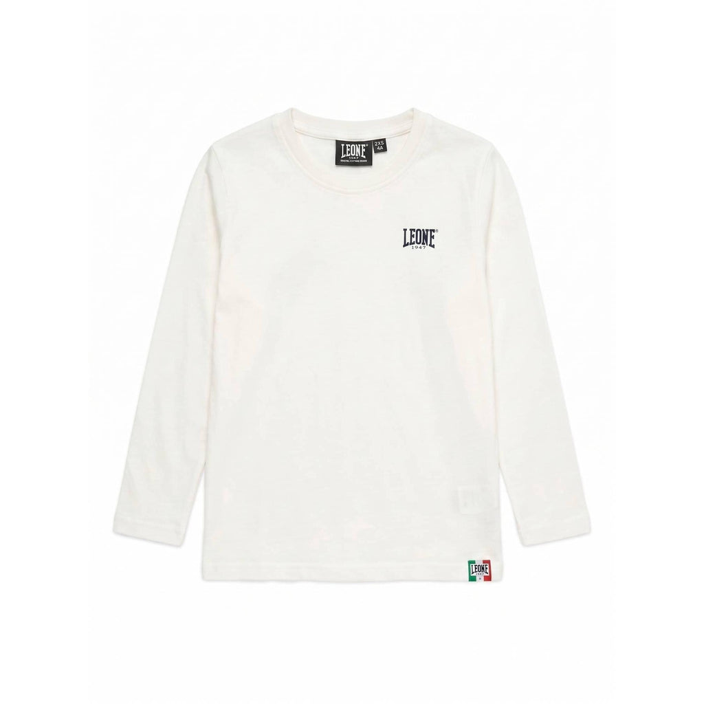 Leone 1947 T-shirt Bambino Small Logo - B7403S13J03, 01 - OFF WHITE, vista frontale
