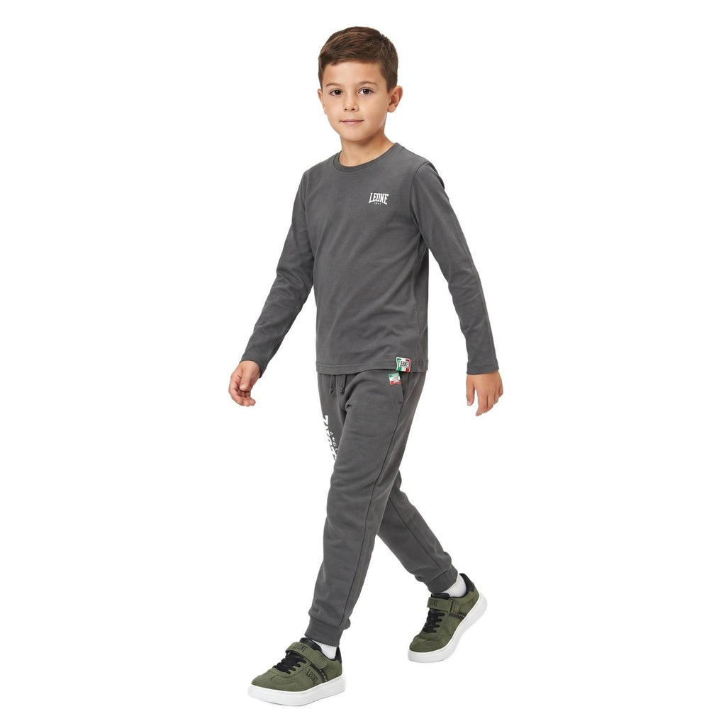 Leone 1947 T-shirt Bambino Small Logo - B7403S13J03, 92 - IRON, vista 3