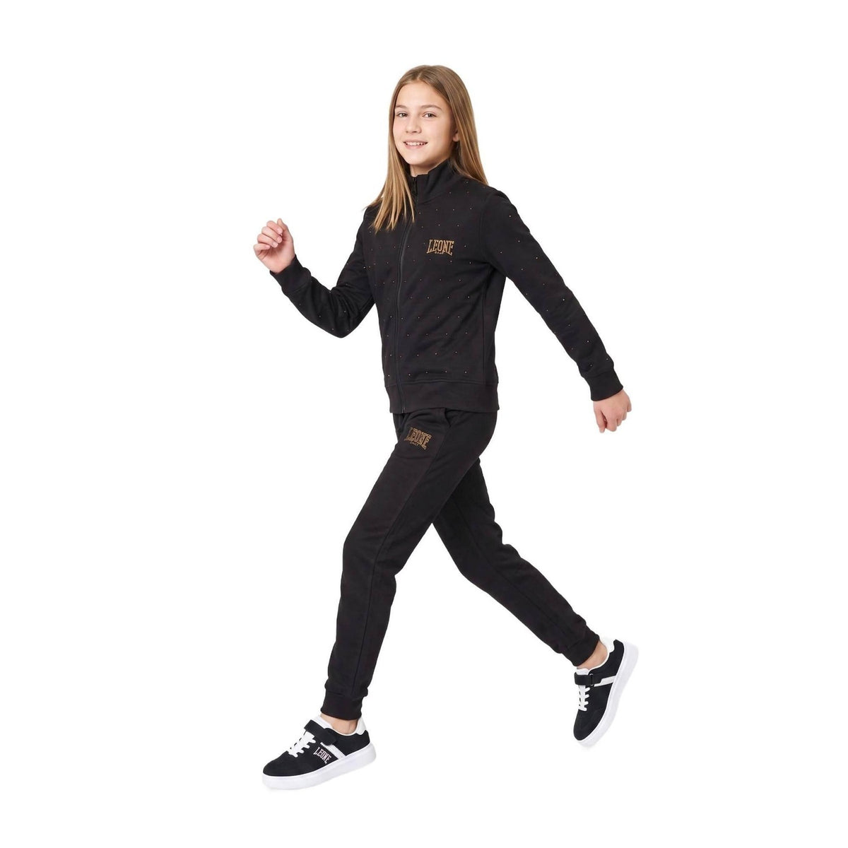 Leone 1947 Tuta Bambina Shiny - G7449A13F03A, 09 - BLACK, vista 3