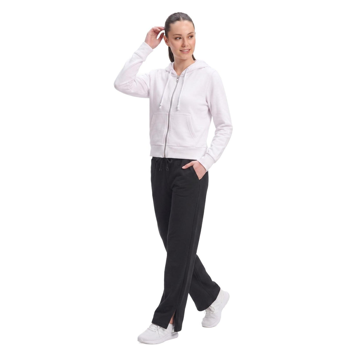 Leone 1947 Tuta Donna Teen - W7327A13F18A, 0109 - OFF WHITE-BLACK, vista 5