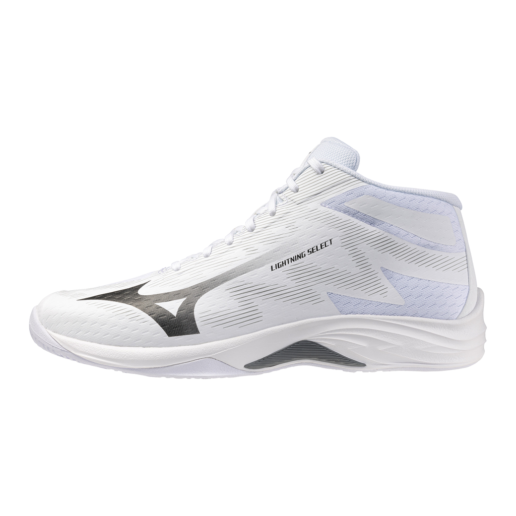 Mizuno Lightning Select Mid - 83 - White/Black/Ultimate Gray - vista 00