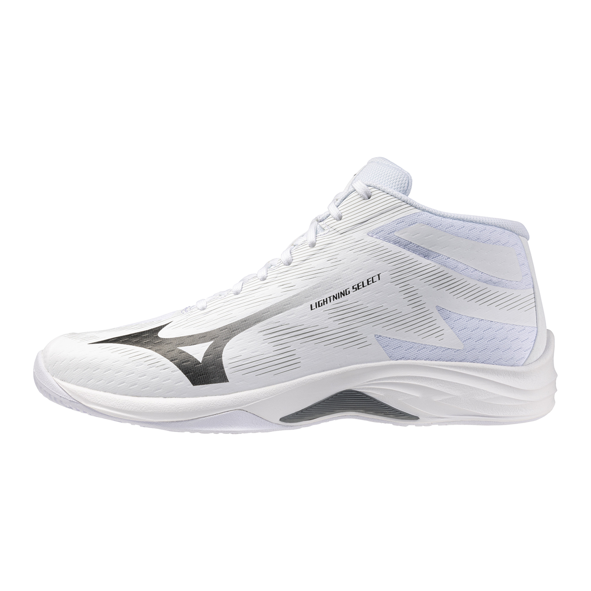Mizuno Lightning Select Mid - 83 - White/Black/Ultimate Gray - vista 00