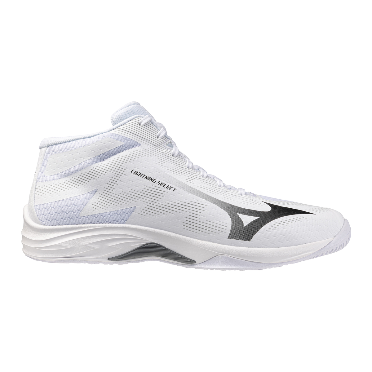 Mizuno Lightning Select Mid - 83 - White/Black/Ultimate Gray - vista 11