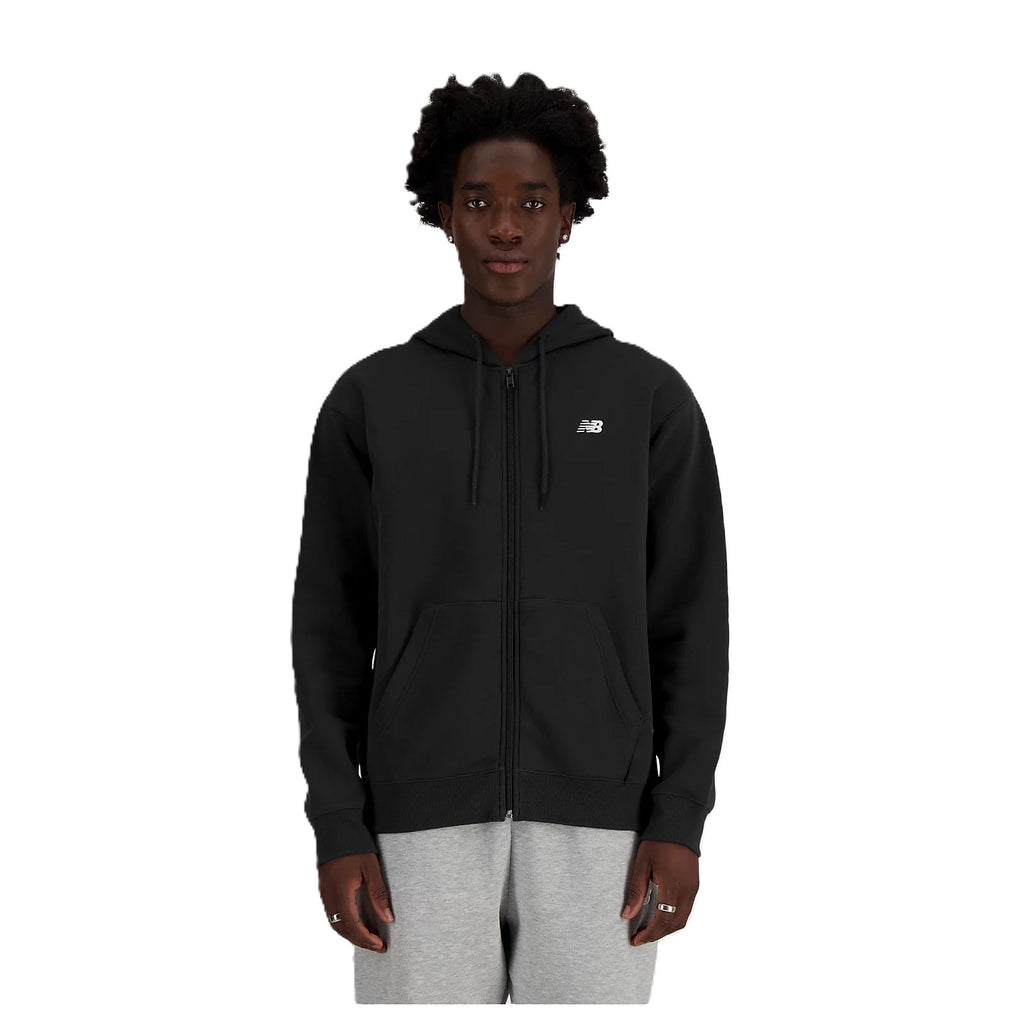 New Balance Logo French Terry Felpa Full Zip - MJ41501BK - Spoorty