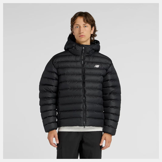 New Balance Essentials Hooded Puffer Jacket Uomo - MO53500