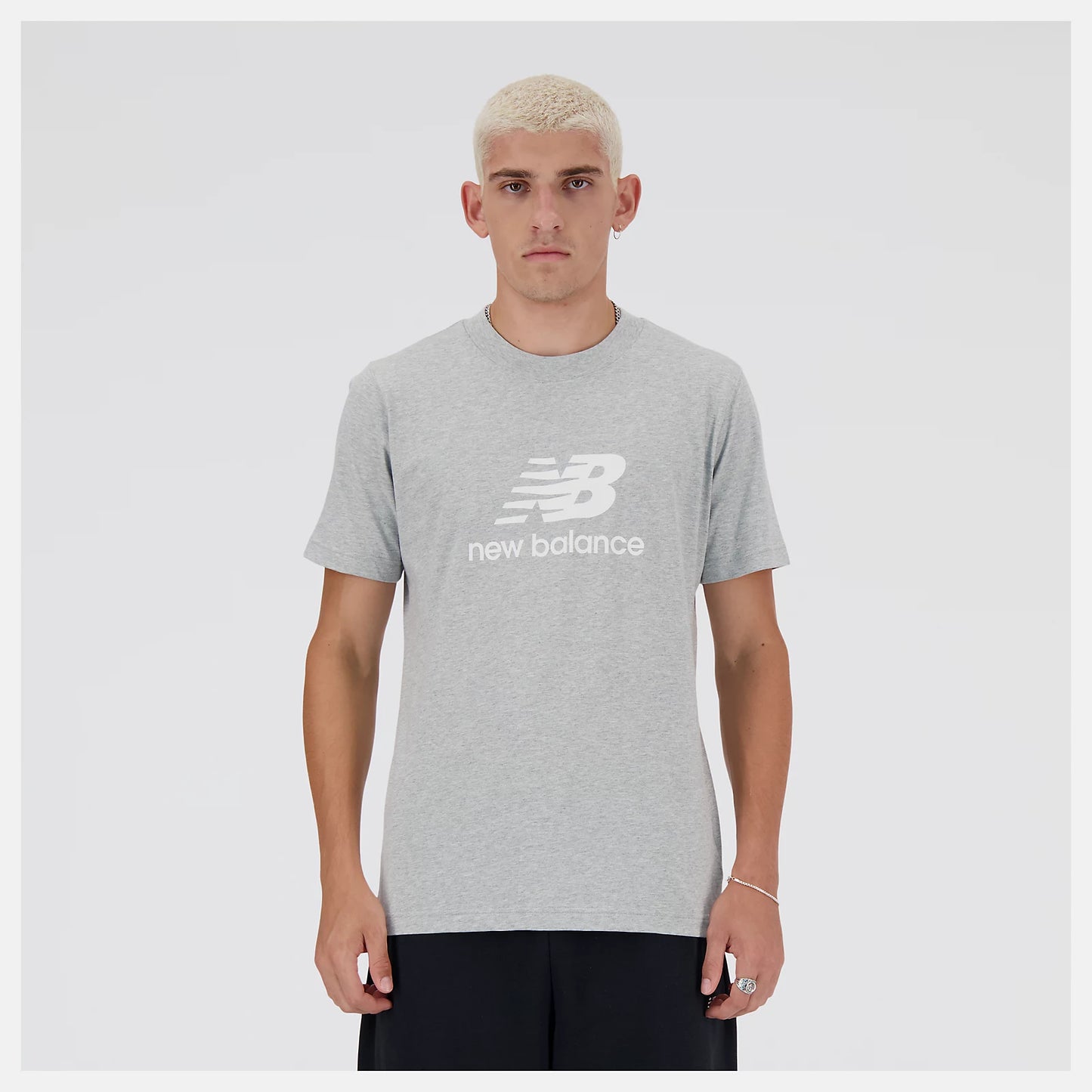 New Balance Stacked Logo T-Shirt Uomo - MT41502