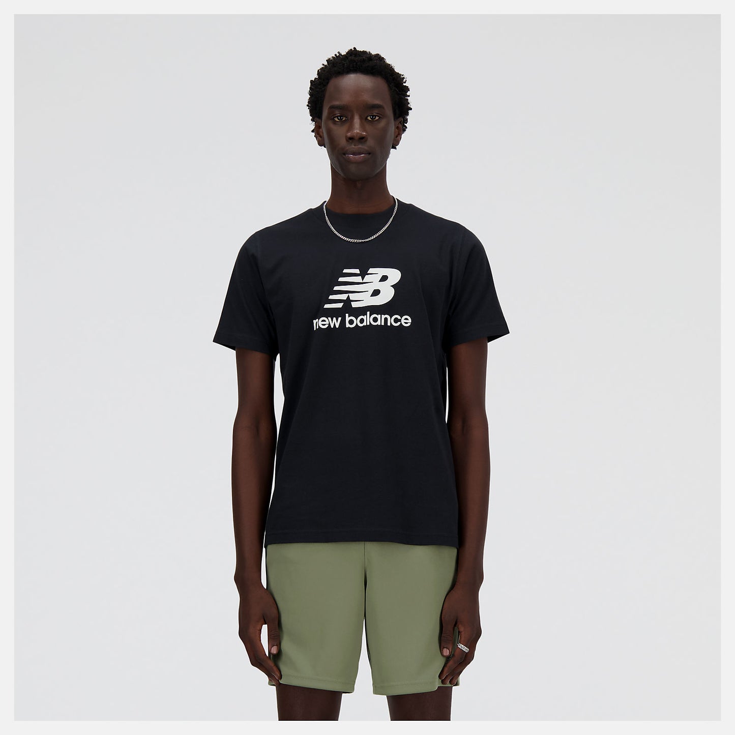 New Balance Stacked Logo T-Shirt Uomo - MT41502