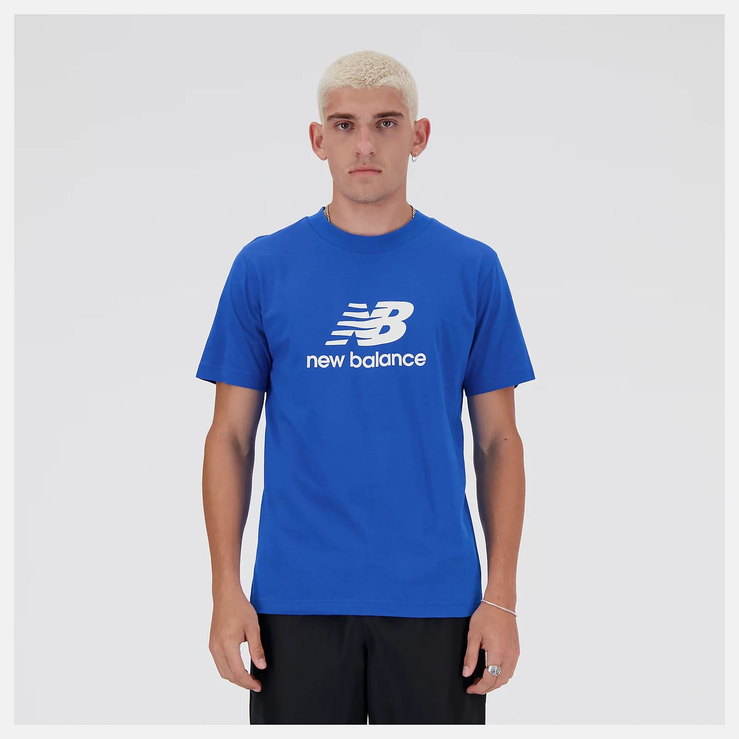 New Balance Stacked Logo T-Shirt Uomo - MT41502