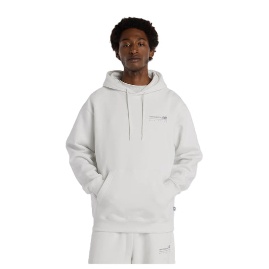 New Balance Felpa Uomo - Linear Graphic Fleece Hoodie - MT53528