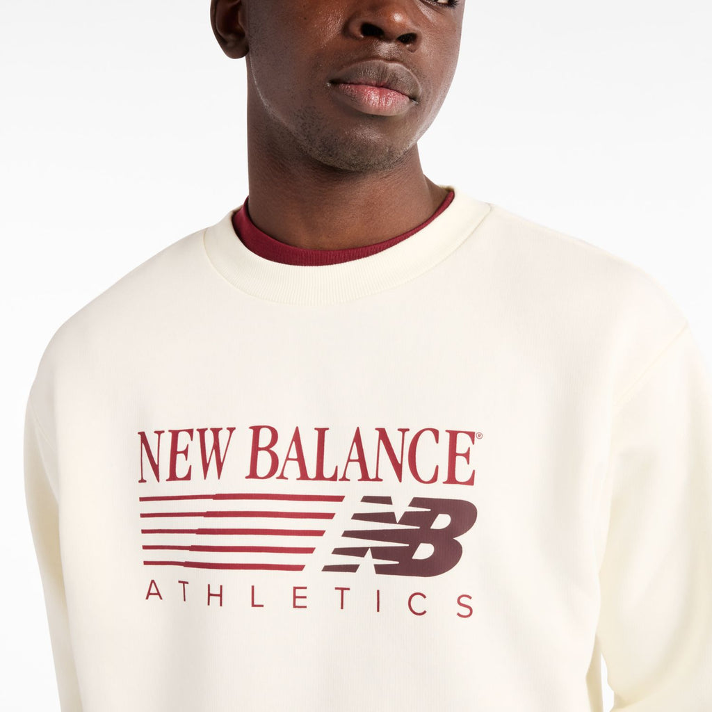 New Balance Felpa Uomo Reimagined Fleece Crew - vista 3