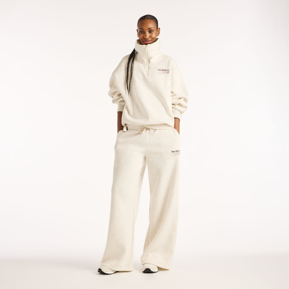New Balance Pantaloni Donna Trackside Fleece - vista 2