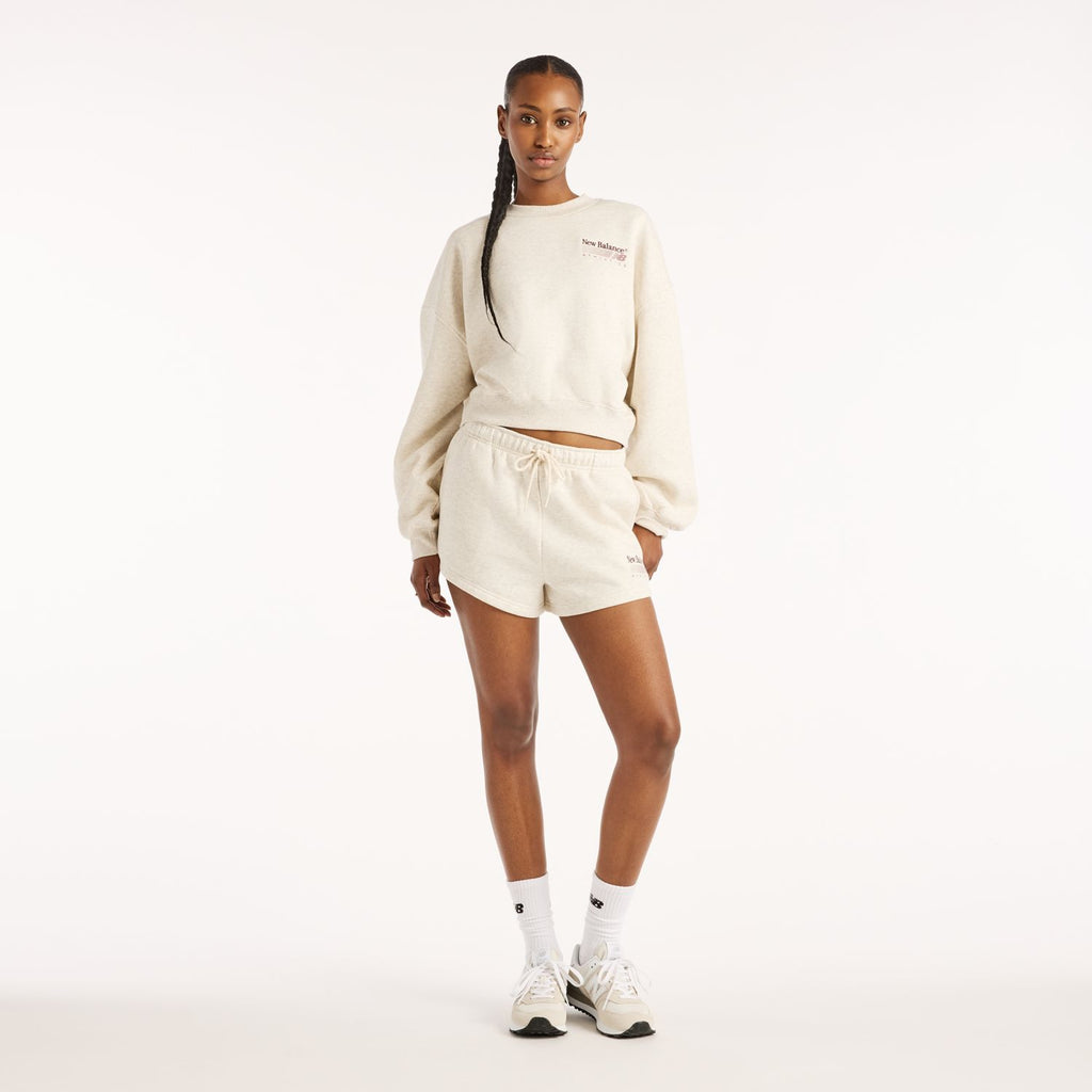 New Balance Felpa Donna Trackside Fleece Crew - vista 2