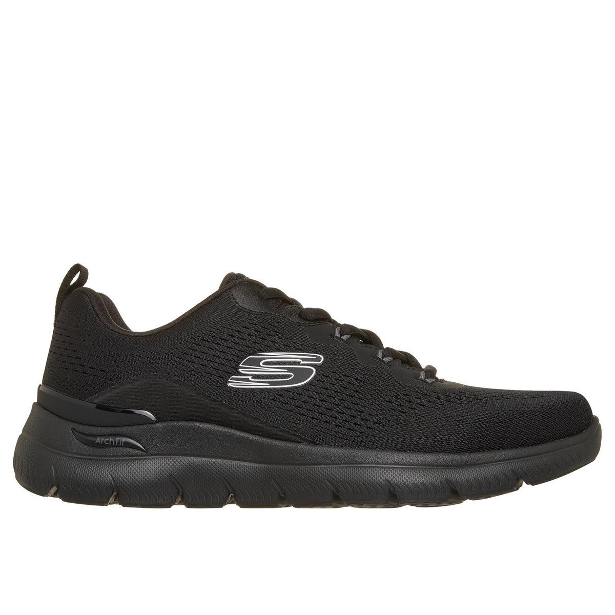 Skechers Arch Fit Summits - Kravel - 233178, Black, vista laterale