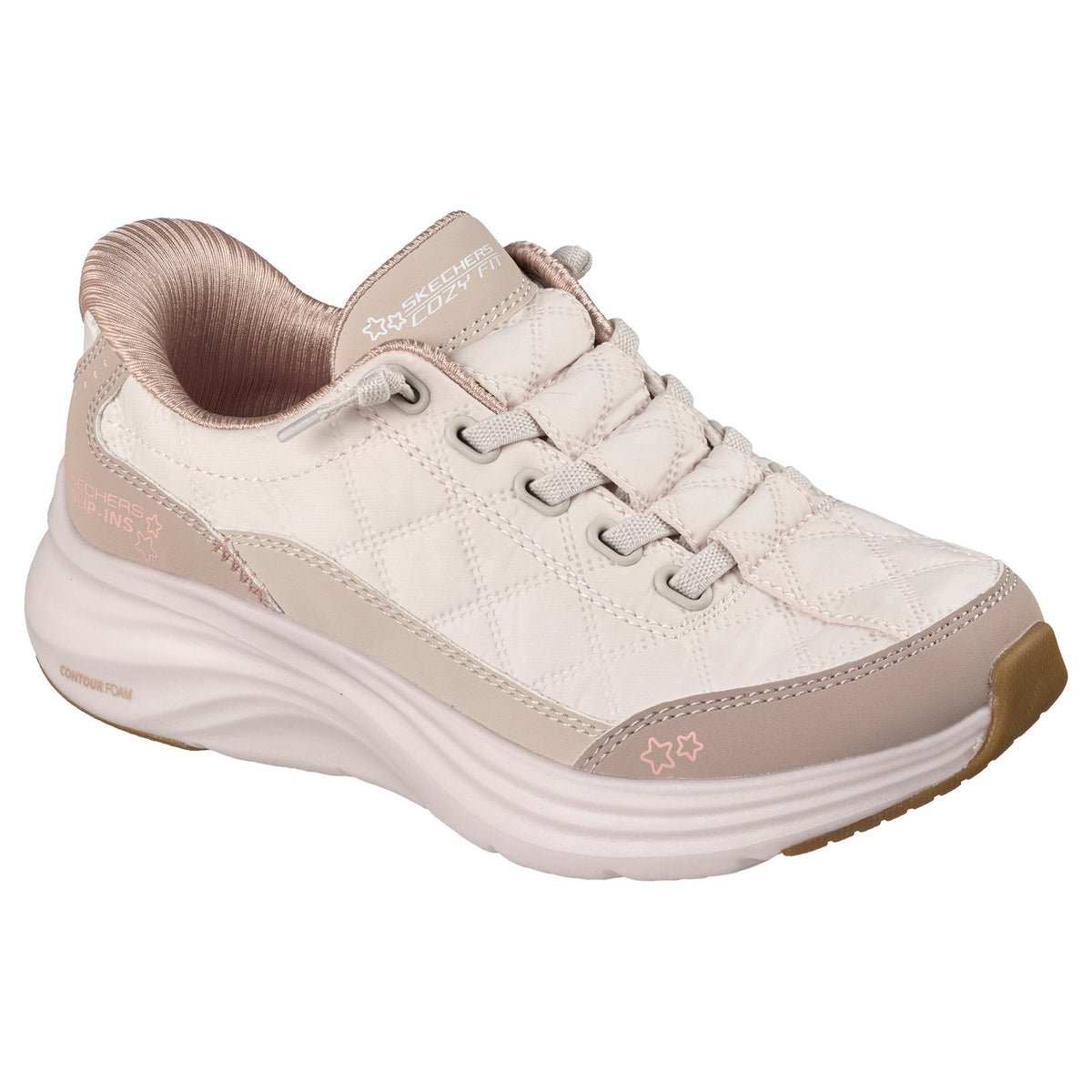 Skechers Slip-ins: Contour Foam - Cozy Fit - 303949L, Natural / Taupe, vista aggiuntiva