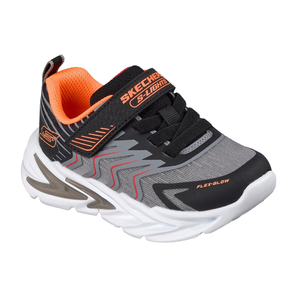 Skechers S-Lights: Flex-Glow Ultra - Prism-Pacer - 400141NC, Black/Charcoal, vista aggiuntiva