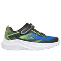 Skechers Microspec Velocity - Grid-Drift - 404127L, Nero / Blu / Lime, vista laterale