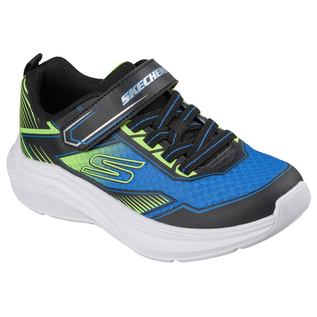 Skechers Microspec Velocity - Grid-Drift - 404127L, Nero / Blu / Lime, vista aggiuntiva
