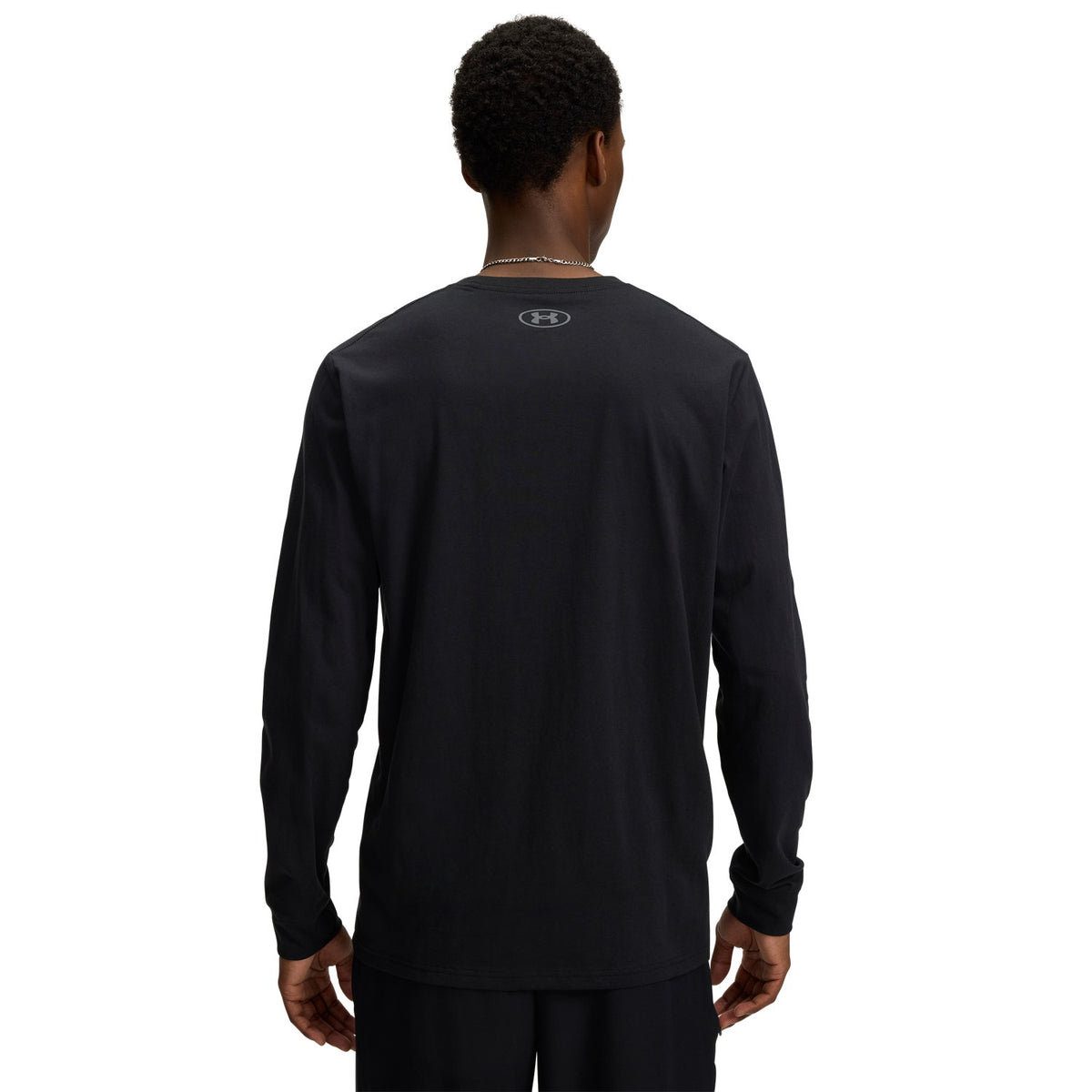 Under Armour Left Chest a Maniche Lunghe 002 - BLACK vista posteriore