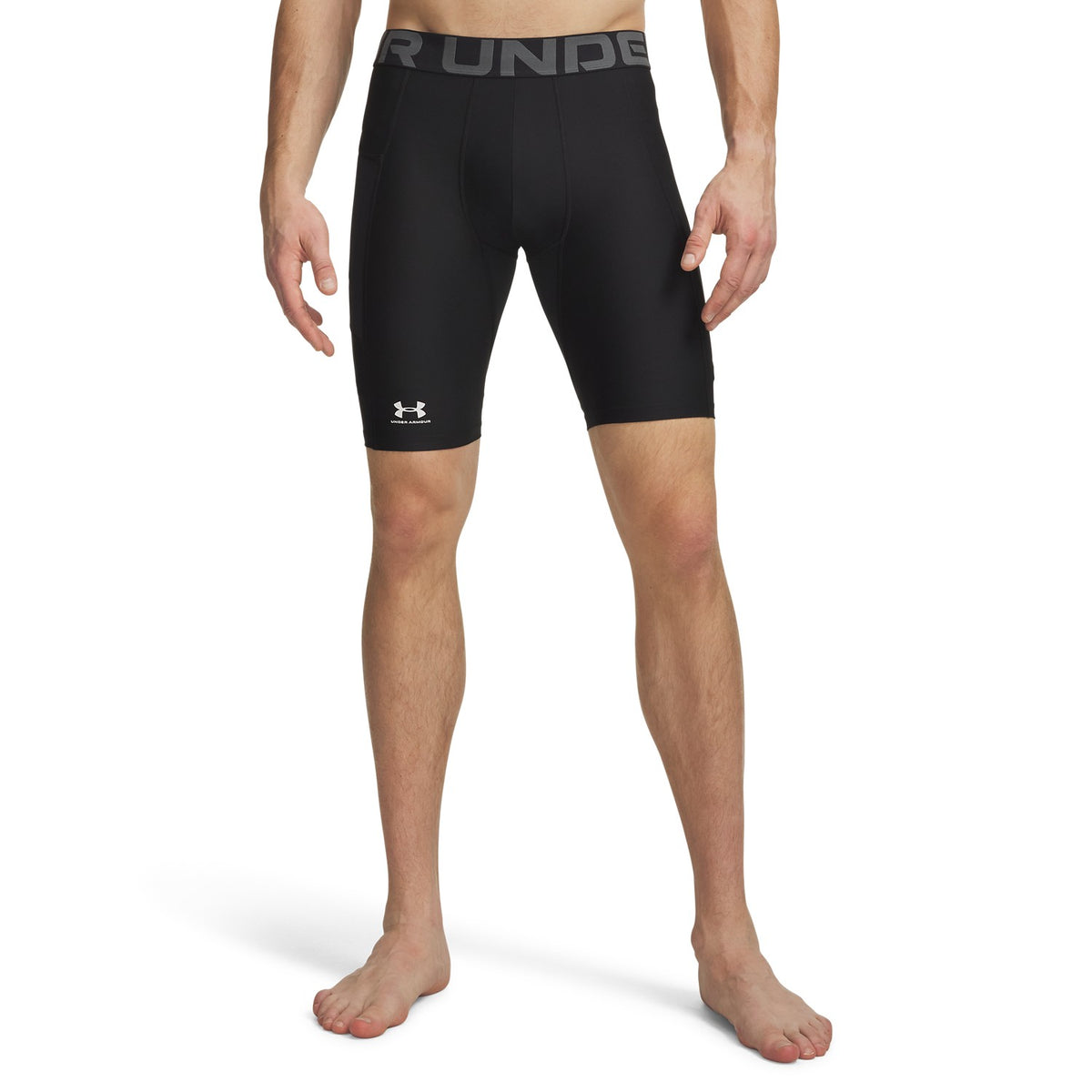 Under Armour HeatGear Pocket 9" 001 - BLACK vista frontale