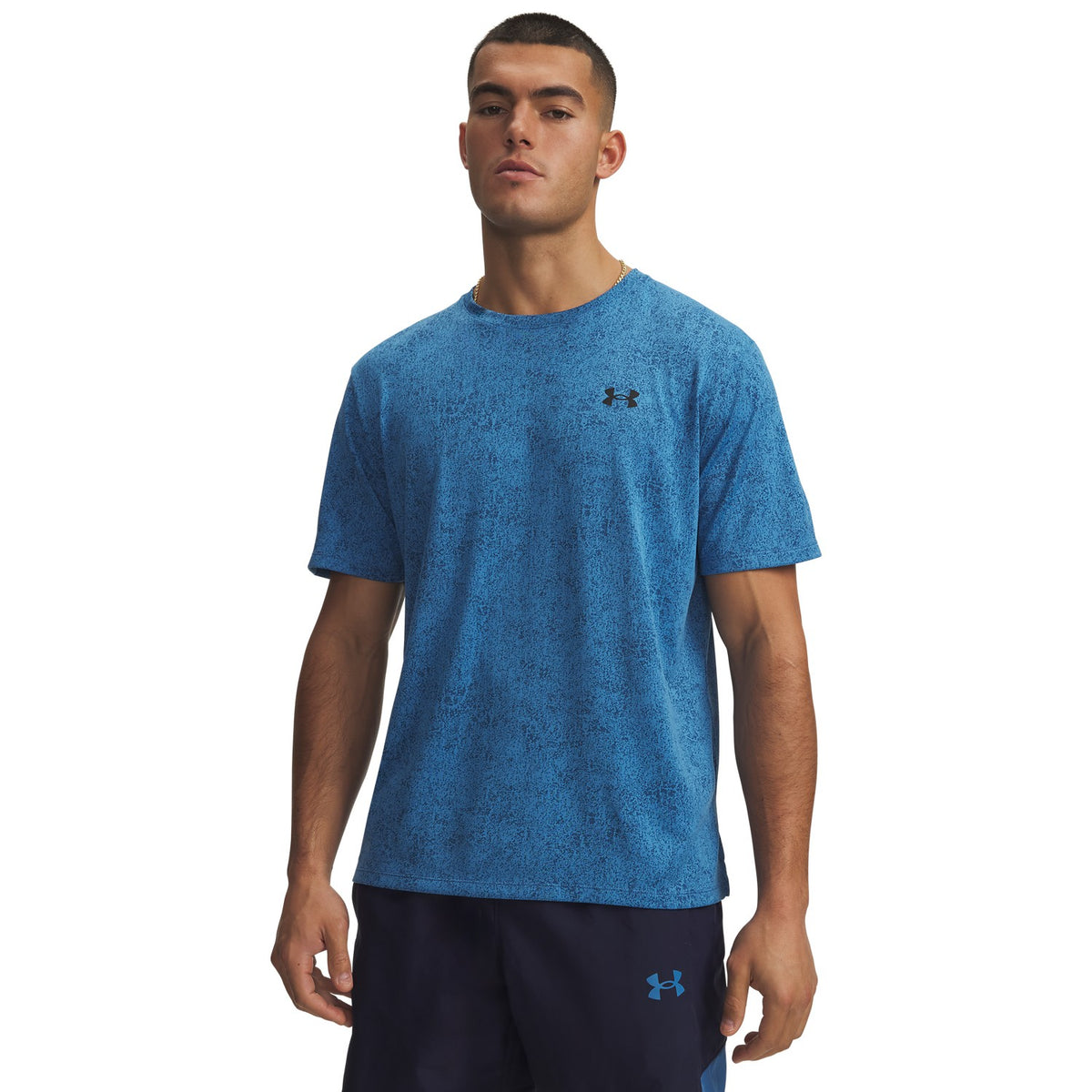 Under Armour Tech Pixelate 430 - AEGEAN BLUE vista frontale