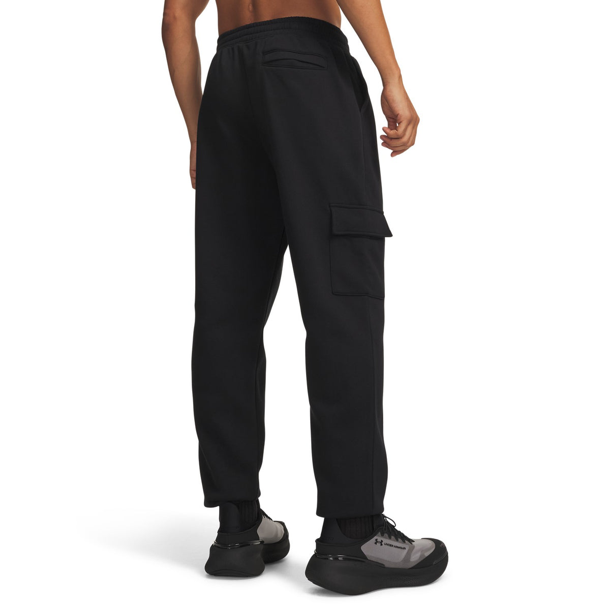Under Armour Rival Fleece Cargo 008 - ULTIMATE BLACK vista posteriore