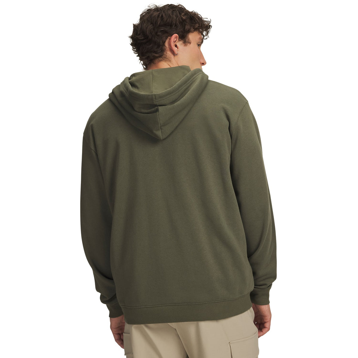 Under Armour Rival Fleece Full-Zip Hoodie 391 - MARINE OD GREEN vista posteriore